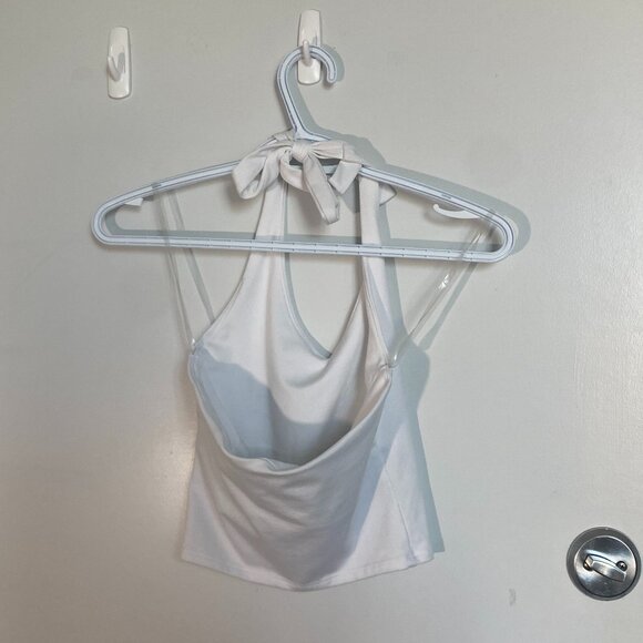 Soft Stretch Seamless Fabric Halter Top - Picture 2 of 2